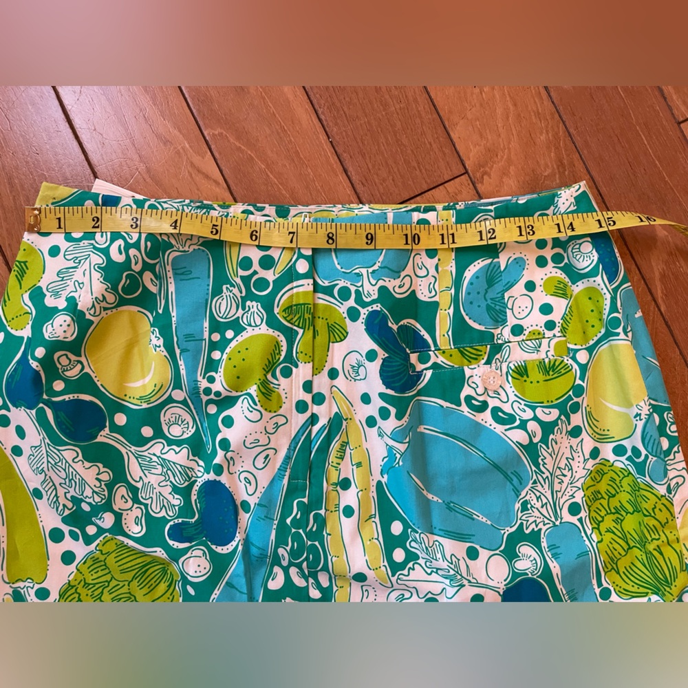 Lilly Pulitzer Steamed Vegetables Print Skirt NWT Size 6 Cotton Lined - Picture 9 of 11